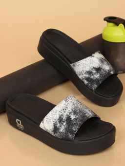 Carlton London - White-black Stylish Sandals