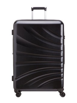 CARPISA - Black Geometric Trolley L-Hi Q Hard