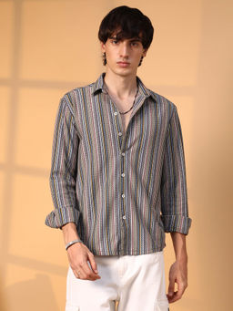 Campus Sutra - Mens Multi-Color Caribbean Shirt