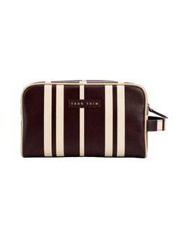 Tann Trim - The Stripe Brown Travel Kit Pouch Bag
