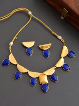 Silvermerc Designs - Ishmat Gold Plated Jewelry Set