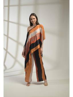 Ridhi Kapoor Label - Multi-Colour Starlet Printed Viscose Crepe Co-Ord Set