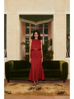 Why Look West - Red Cherry Skirt