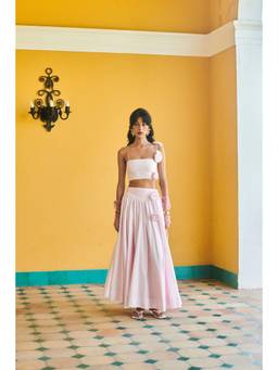 Why Look West - Pink Drop Waist Skirt