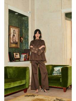 Why Look West - Brown Straight Pants