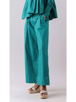 Why Look West - Green Emerald Straight Pants
