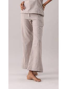 Why Look West - Brown Mocha Striped Pant