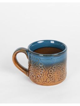 Fabindia - Amber Ceramic Embossed Mug