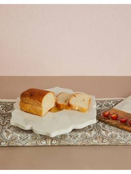 Fabindia - White Rasoi Marble Cakestand