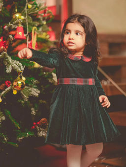 THE PONY & PEONY CO. - Jane Green Velvet Dress