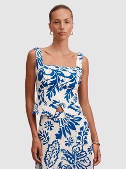 Forever New - Darcy Printed Linen Top