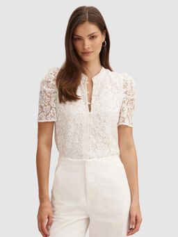Forever New - Lina Half Sleeve Lace Top
