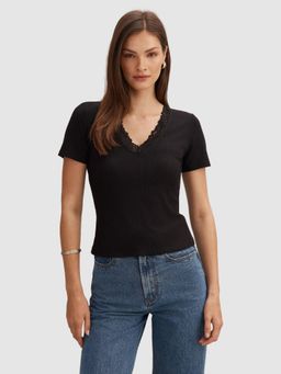 Forever New - Sienna Lace Trim Top