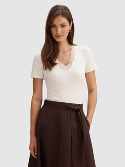 Forever New - Sienna Lace Trim Top