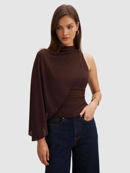 Forever New - Rosalind Asymmetric Cape Top