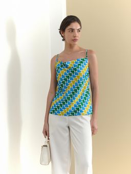 FABLE STREET - Crepe Printed Sleeveless Top