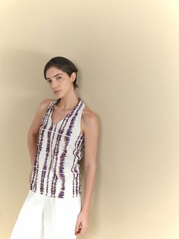 FABLE STREET - Linen Comfortable Fit Sleeveless Top