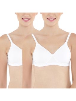 Floret - Pack of 2 Full-Coverage Push-Up Bras - White