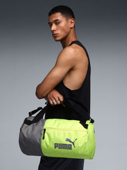 Puma - Grey Colorblock Polyester Duffle Bag