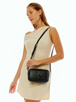 Calvin Klein - Black Solid Pu Sling bag