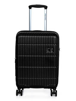 Calvin Klein - Black Textured Abs Composite Trolley Bag (Small)