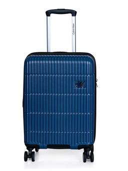 Calvin Klein - Blue Textured Abs Composite Trolley Bag (Small)