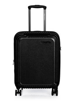Calvin Klein - Black Textured Abs Composite Trolley Bag (Small)