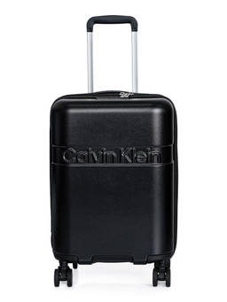 Calvin Klein - Black Textured Abs Composite Trolley Bag (Small)