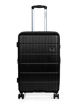 Calvin Klein - Black Textured Abs Composite Trolley Bag (Medium)