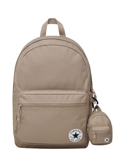 Converse - Beige Solid Polyester Backpack