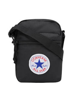 Converse - Black Solid Polyester Crossbody Bag
