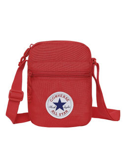 Converse - Red Solid Polyester Crossbody Bag