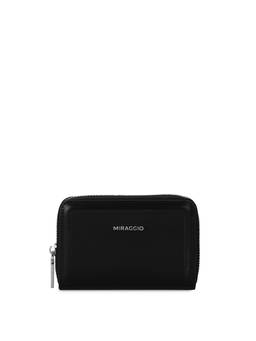 MIRAGGIO - Black Solid Pu Wallet (Small)