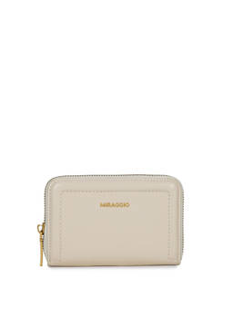 MIRAGGIO - Ivory Solid Pu Wallet (Small)