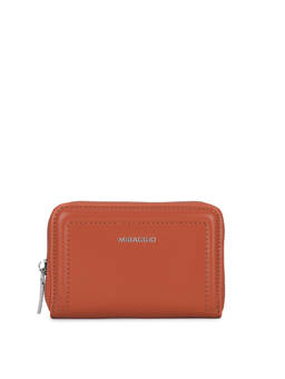 MIRAGGIO - Orange Solid Pu Wallet (Small)