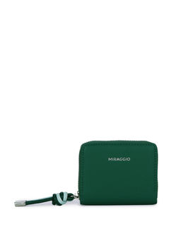 MIRAGGIO - Green Solid Pu Wallet (Small)