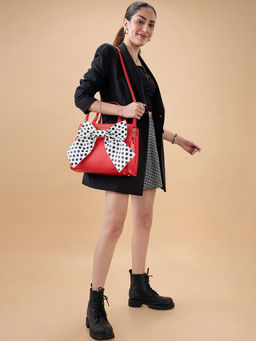 Caprese - Red Solid Faux Leather Sling bag with Detachable Strap (Small)
