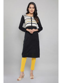 Aurelia - Grey Winter Ethnic Kurta