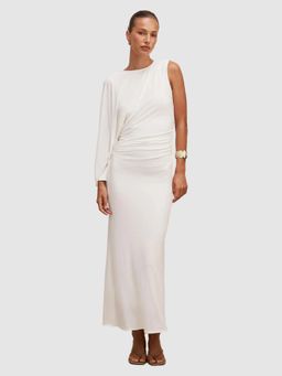 Forever New - White Solid Polyester Bodycon Dress