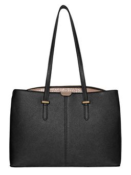 Accessorize London - Womens Faux Leather Black Kali Bag