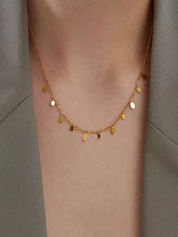 AQUASTREET - Tear Drops Chain Necklace 18K Gold Plated Anti-Tarnish Waterproof