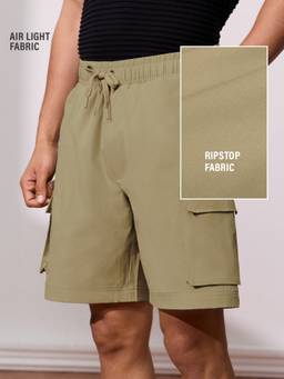 The Souled Store - Lightweight Ripstop Utility Cargo Shorts Men Casual Wear