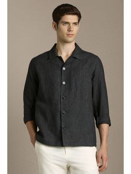 Louis Philippe - Men Casual Grey Solid Shacket