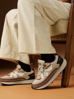 The Souled Store - Milano: Walnut Women Beige Sneakers