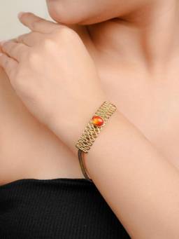 Zeraki Jewels - Designer Orange Bracelet