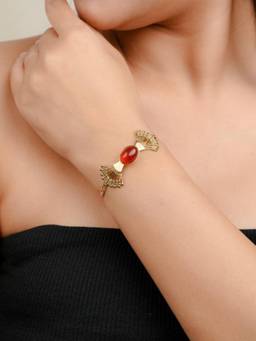 Zeraki Jewels - Rose Gold Brown Bracelet