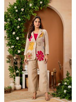 WOOMN - Botanic Jute Blazer with Inner & Pant