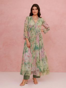 AROOP SHOP INDIA - Roselynn Anarakli Kurta with Pant