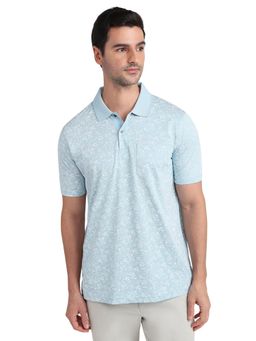 ColorPlus - Blue Comfort Fit Half Sleeve Polo T-Shirt
