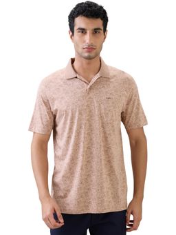 ColorPlus - Brown Comfort Fit Half Sleeve Polo T-Shirt